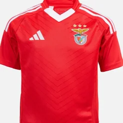 Online Junior Drenge SLB Benfica 24/​25 hjemme trøje Benfica Red Tøj|T-Shirts Og Undertrøjer