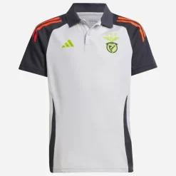 Sale Junior Drenge SLB Benfica polo skjorte Light Solid Grey/​Semi Solar Orange Tøj