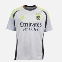 Junior Drenge SLB Benfica 24/25 tredje trøje Light Solid Grey Tøj|T-Shirts Og Undertrøjer