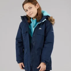 Hot Junior Piger Larission Isoleret Vandtæt Parka Navy Jakker Og Frakker