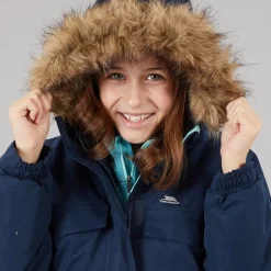 Hot Junior Piger Larission Isoleret Vandtæt Parka Navy Jakker Og Frakker