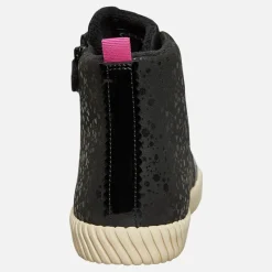 Outlet Junior Piger Mirroless Lynlås Hi Top Træningssko Sort Sneakers|Sneakers