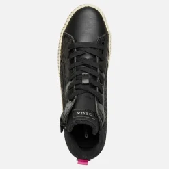 Outlet Junior Piger Mirroless Lynlås Hi Top Træningssko Sort Sneakers|Sneakers