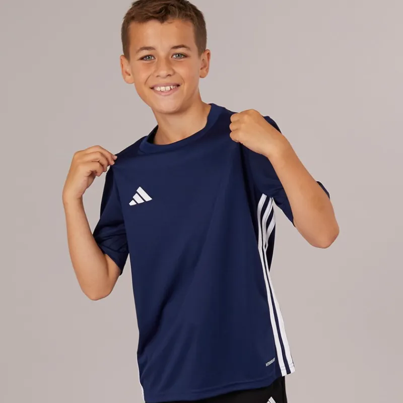 Outlet Junior Tabela 23 T Shirt Navy/Hvid Tøj|Tøj