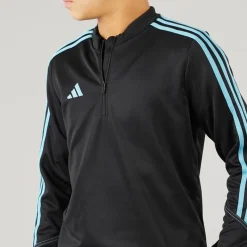 Online Junior Tiro 23 Club 1/​4 Zip Træningstop /​Preloved Blue Tøj|Hættetrøjer Og Sweatshirts