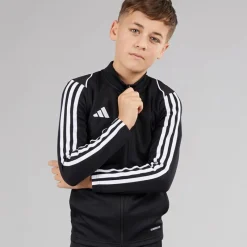 Discount Junior Tiro 23 League Træningsjakke Team Black Tøj|Hættetrøjer Og Sweatshirts