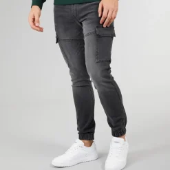 Hot Malimore Denim Cuffed Cargo Bukser Jeans Og Bukser·Cargobukser|Jeans Og Bukser·Bukser