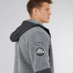 Hot Mænd Brecon Lynlås Sherpa Fleece Grå Marmor Hættetrøjer Og Sweatshirts·Fleecetøj|Træningsdragter Og Joggingbukser·Fleecetøj