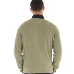 New Mænd Halv Zip Fleece Dusty Olive Hættetrøjer Og Sweatshirts·Fleecetøj|Træningsdragter Og Joggingbukser·Fleecetøj