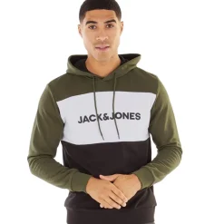 New Mænd Logo Blocking Hoodie Skov Nat Hættetrøjer Og Sweatshirts·Hættetrøjer
