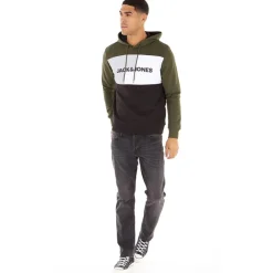 New Mænd Logo Blocking Hoodie Skov Nat Hættetrøjer Og Sweatshirts·Hættetrøjer