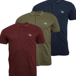 Online Mænd Marley 3-pak Polo Blå Marine/​Khaki/​Burgunder T-Shirts, Poloer Og Skjorter·Multipakker|Multipakker·T-Shirts Og Undertrøjer