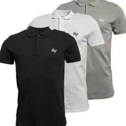 Sale Mænd Marley 3-pak Polos Hvid/​Sort/​Grå T-Shirts, Poloer Og Skjorter·Multipakker|Multipakker·T-Shirts Og Undertrøjer