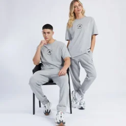 Discount NB Life I Balance Oversized T-shirt Grå Melange Dame Overdele|Overdele·T-Shirts
