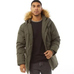 Outlet Parka til Herre 4 Khaki Jakker Og Frakker·Jakker Og Frakker