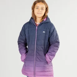 Discount Pigejakke Destiny Ombre med hætte og polstring Dyb Pink Ombre Jakker Og Frakker