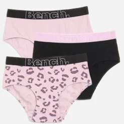 Piger Andila Tre Pak Trusser Lilac Aop/​Sort/​Lilac Multipakker|Undertøj Og Sokker