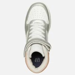 Hot Piger Boston Mid Træningssko Hvid Sølv Rose Sneakers|Sneakers