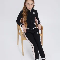 Clearance Piger Cut And Sew Træningstøj Sort Træningsdragter Og Sæt
