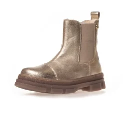 Outlet Piger Flotte Lave Støvler 012 Guld Metallic Støvler|Støvler