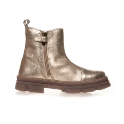 Outlet Piger Flotte Lave Støvler 012 Guld Metallic Støvler|Støvler