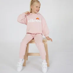 Hot Piger Hoodie og Joggingbukser Sæt med Jessica Logo Rosa Tøj|Træningsdragter Og Sæt