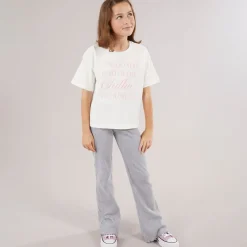 Best Piger Katrine Cropped T-shirt Snow White Chillin C-12 Snow White Chillin Overdele Og Veste