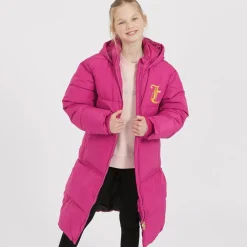 Discount Piger Lang Linie Pufferjakke Festival Fuchsia Jakker Og Frakker