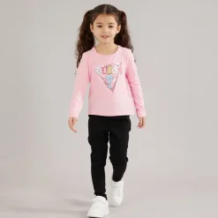 Piger langærmet t-shirt Cotton Candy Pink Overdele Og Veste
