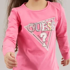 Hot Piger langærmet t-shirt Jelly Pink Overdele Og Veste