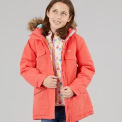 Hot Piger Larission Isoleret Vandtæt Parka Soft Orange Jakker Og Frakker