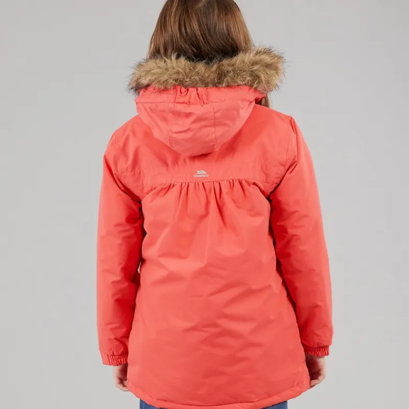 Hot Piger Larission Isoleret Vandtæt Parka Soft Orange Jakker Og Frakker