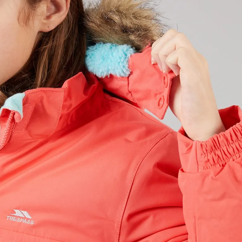 Hot Piger Larission Isoleret Vandtæt Parka Soft Orange Jakker Og Frakker