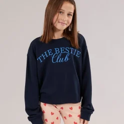 Best Piger Linsey Sweatshirt Navy Blazer The Bestie Club Hættetrøjer Og Sweatshirts