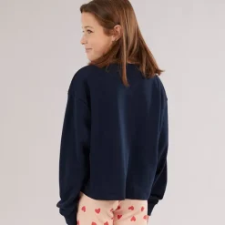 Best Piger Linsey Sweatshirt Navy Blazer The Bestie Club Hættetrøjer Og Sweatshirts