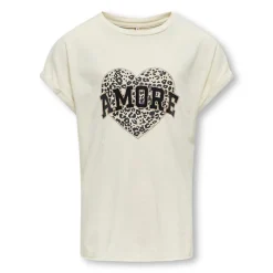 Hot Piger Lucy Liv T-shirt Birch Overdele Og Veste