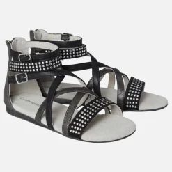 Piger Mathilde Sandaler Sort Klip-Klapper Og Sandaler|Klip-Klapper Og Sandaler