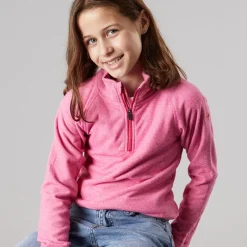 Best Piger Meadows 1/​2 lynlås fleece lyserød dame Hættetrøjer Og Sweatshirts|Jakker Og Frakker