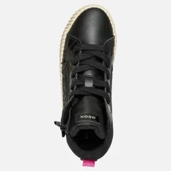 Outlet Piger Mirroless Lynlås Hi Top Træningssko Sort Sneakers|Sneakers