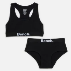 Piger Renezza Cropped Top Og Hipster Trusser Sæt Sort Multipakker|Undertøj Og Sokker