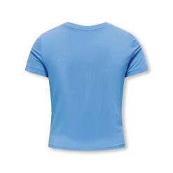 Online Piger Rita Shiny Knot T-shirts Blå Overdele Og Veste