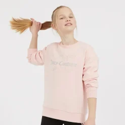 New Piger Rundhals Trøje Jordbær Creme Hættetrøjer Og Sweatshirts