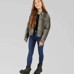 Outlet Piger Sandra-Lumi Printed Lette jakker Sort Jakker Og Frakker