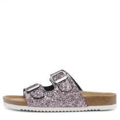 Discount Piger To Stropper Sandaler Lys Rosa Glitter Klip-Klapper Og Sandaler|Klip-Klapper Og Sandaler