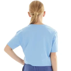 New Piger T-shirt Boxy i Tonen Della Robbia Blå Overdele Og Veste