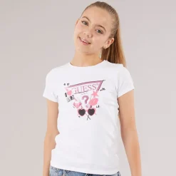 Piger T-shirt Pure White Overdele Og Veste
