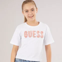 Piger T-shirt Pure White Overdele Og Veste