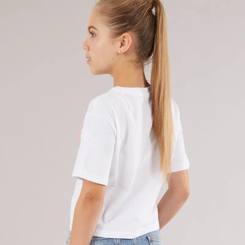 Piger T-shirt Pure White Overdele Og Veste