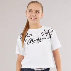 Outlet Piger T-shirt Pure White Overdele Og Veste