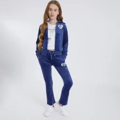 Online Piger Velour Hættetrøjer Blå Hættetrøjer Og Sweatshirts
